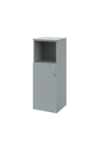 N 3 - 4DN kancelářská skříň, 1-dveřová/nika, levá, 1100x400x400, šedá